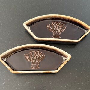 🌸3/$15 Vintage Pfaltzgraff Drip Glaze Harvest Wheat Relish Trays #735